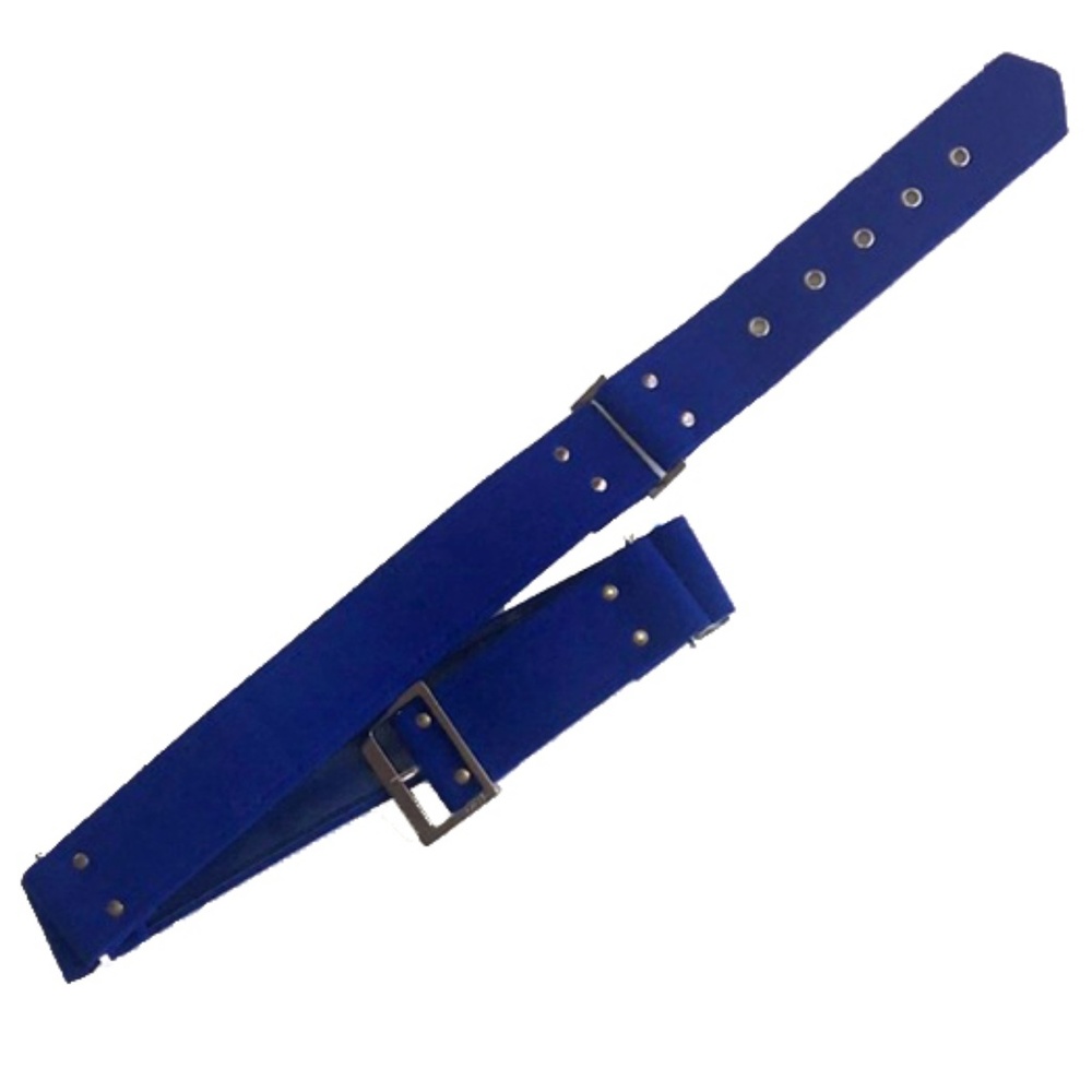 Cache cobalt blue and silver hinged belt 8